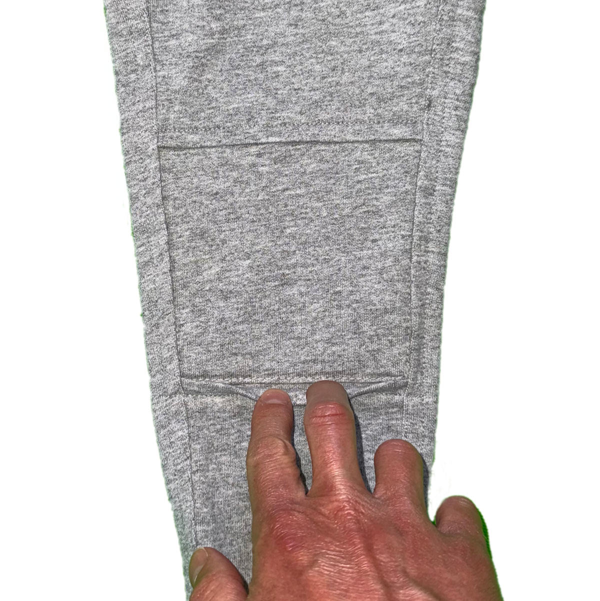 Double-Layer Sweatpants--DisCover-Knee™ Snip-a-Stitch™ to Reveal Playful Goat Kids